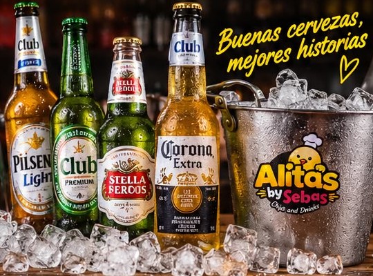 Cervezas en balde con hielo